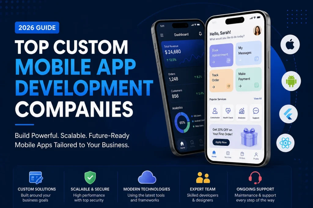 custom mobile app development companies in USA